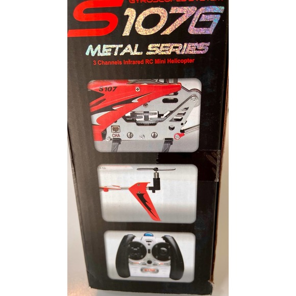 2 S107g Mini Metal Remote Control Helicopter yellow and blue - Picture 7 of 7